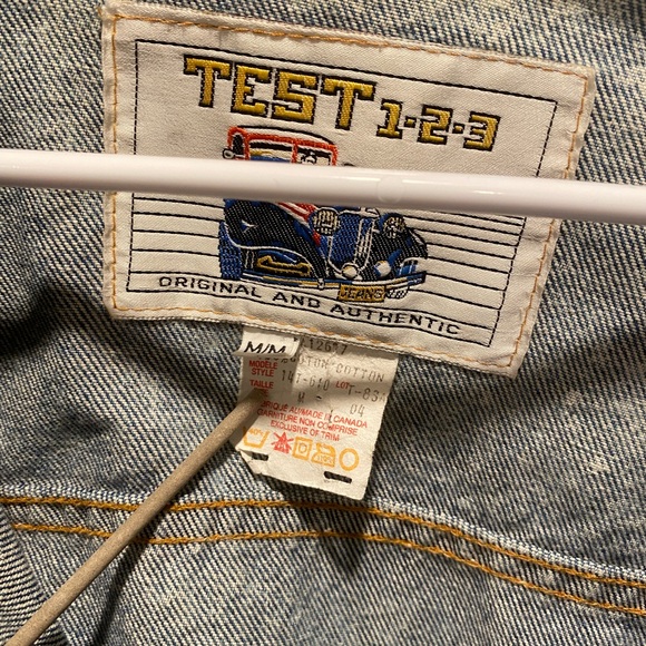 Real vintage acid wash jean jacket - Picture 4 of 12